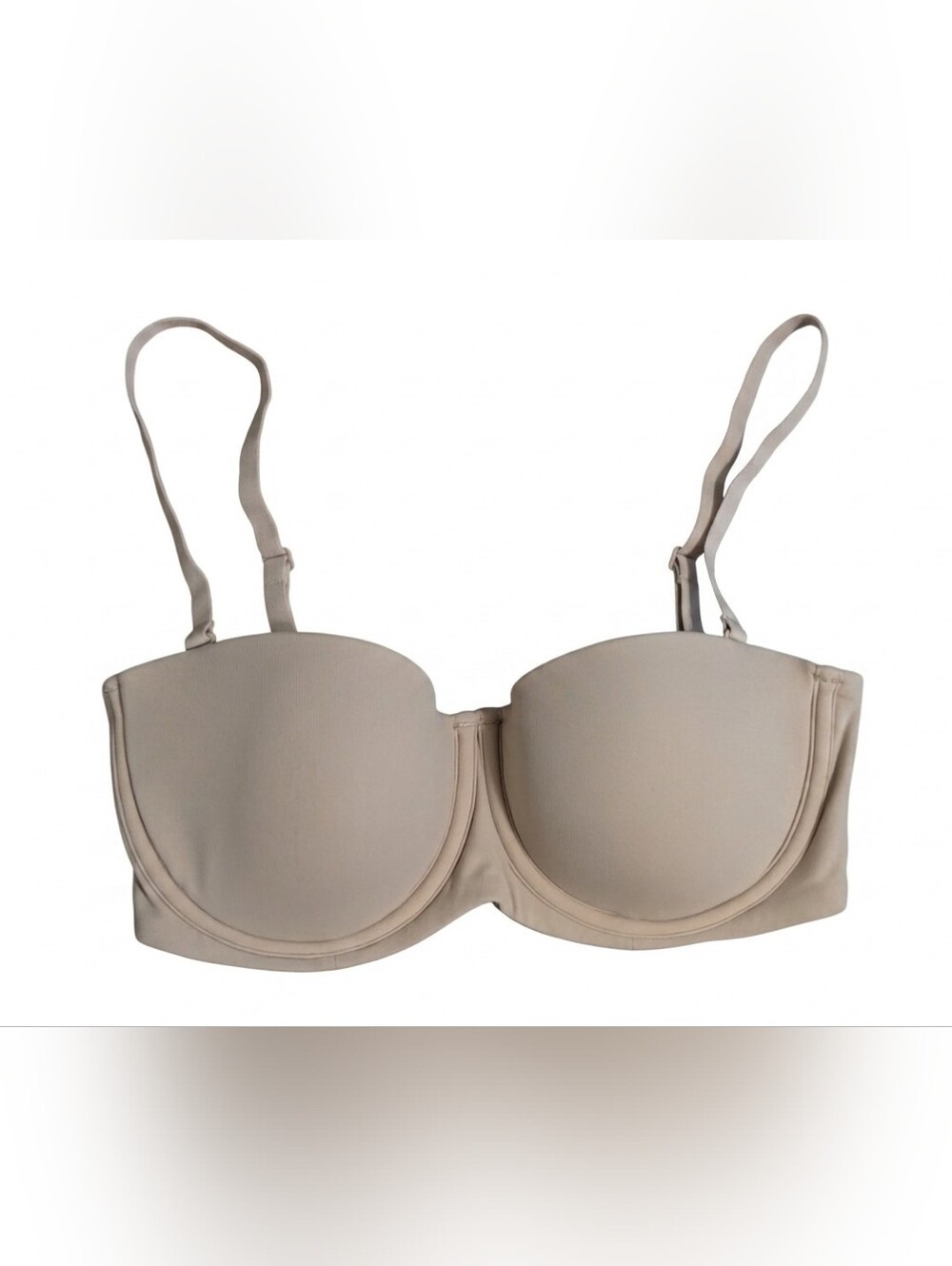 SKIMS Fits Everybody Strapless Convertible Bra 32C Nude Beige Underwire NWOT